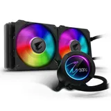 СВО Gigabyte Aorus Liquid Cooler 280, S115X/1366/2011/2066/AM4/TR4, 2x14cm,SATA+USB,Al+Cu,2500rpm