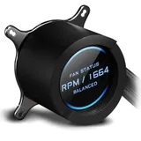 СВО Gigabyte Aorus Liquid Cooler 280, S115X/1366/2011/2066/AM4/TR4, 2x14cm,SATA+USB,Al+Cu,2500rpm
