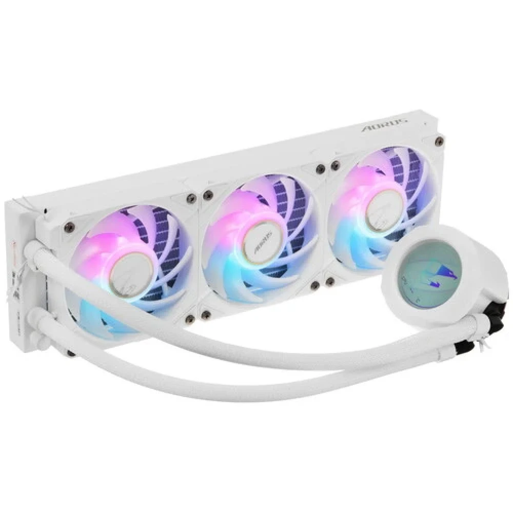 Жидкостная система охлаждения Gigabyte AORUS WATERFORCE X II 360I White, 3 x 120mm ARGB Fan, sTR5, RTL (9JAWTX2360I-00-10)