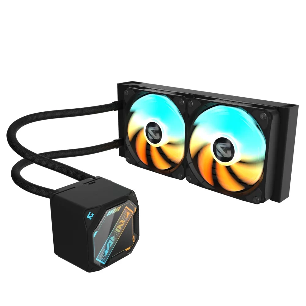 Жидкостная система охлаждения GIGABYTE Gaming GME 240 2 x 120mm ARGB Fan, LGA 1200, LGA 1700, LGA 1851, AM5, AM4