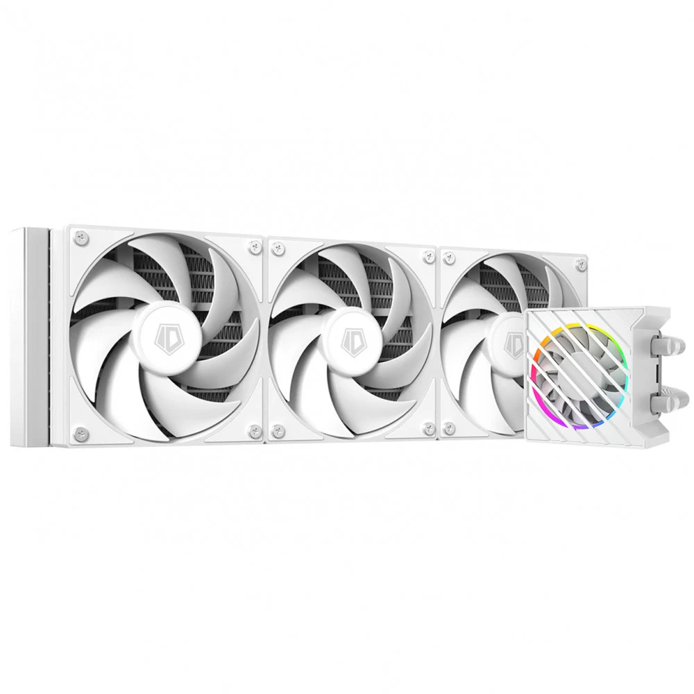Система водяного охлаждения ID-Cooling Dashflow 360 XT Lite ARGB Soc-AM5/AM4/1151/1200/2066/1700 белый 4-pin 16-34dB Al+Cu 350W Ret (DASHFLOW 360 XT LITE WHITE)