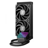 СЖО ID-Cooling DX240 Max Black,S115X/1200/1700/1851/AM4/AM5,300W,2x12cm,3+4pin,2150rpm,32.5dB
