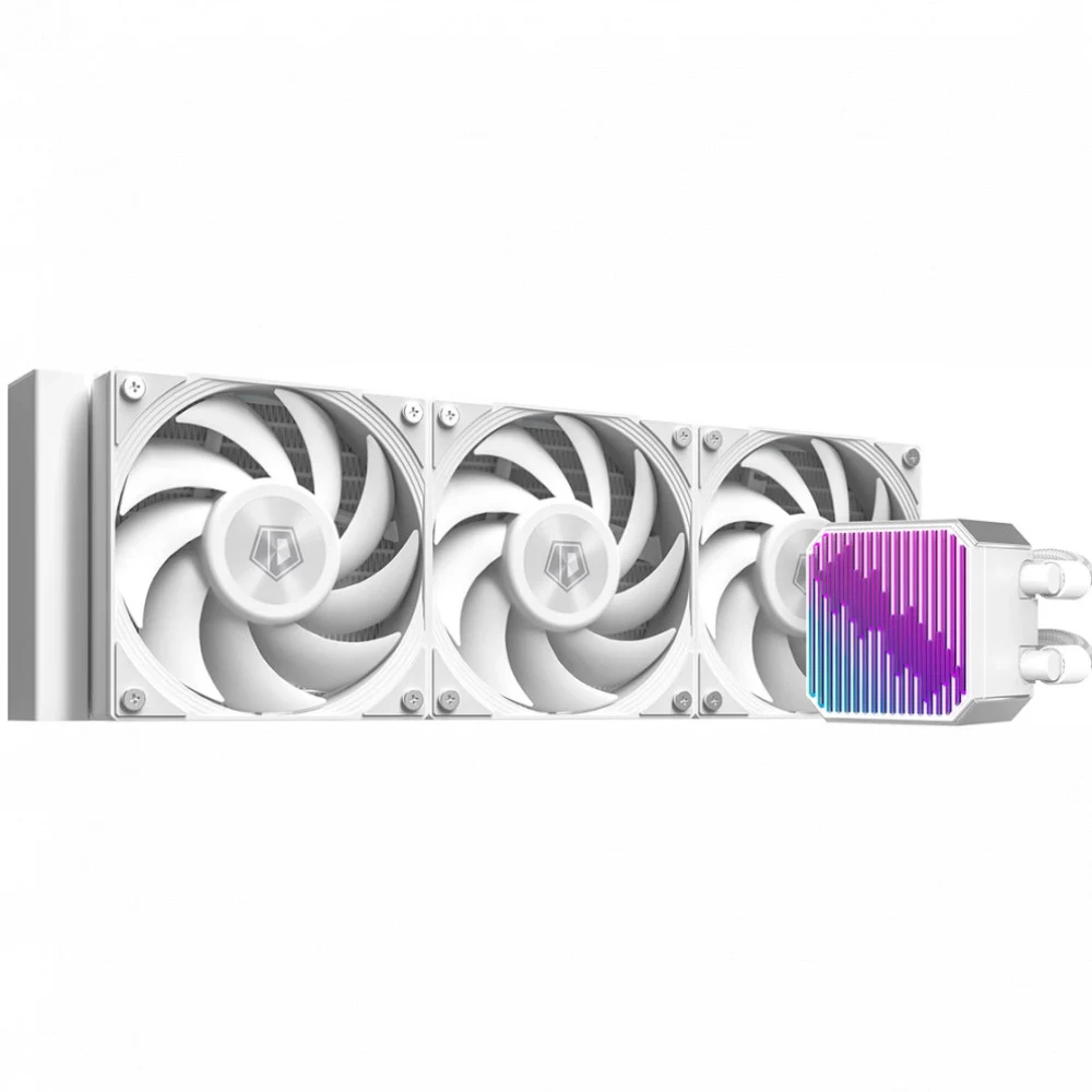 СВО для процессора ID-COOLING DX360 MAX White (All Intel/AMD, 3*120mm fan, 2900rpm, 32.5 дБ, 350W, PWM 4-pin, Al) (DX360 MAX White)