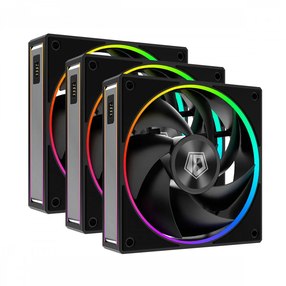 Fan kit for case, 12cm x 3, ID-Cooling MF-1230-ARGB-K TRIO, 500-2300rpm, 58CFM, 31.2 dBA, 4pin