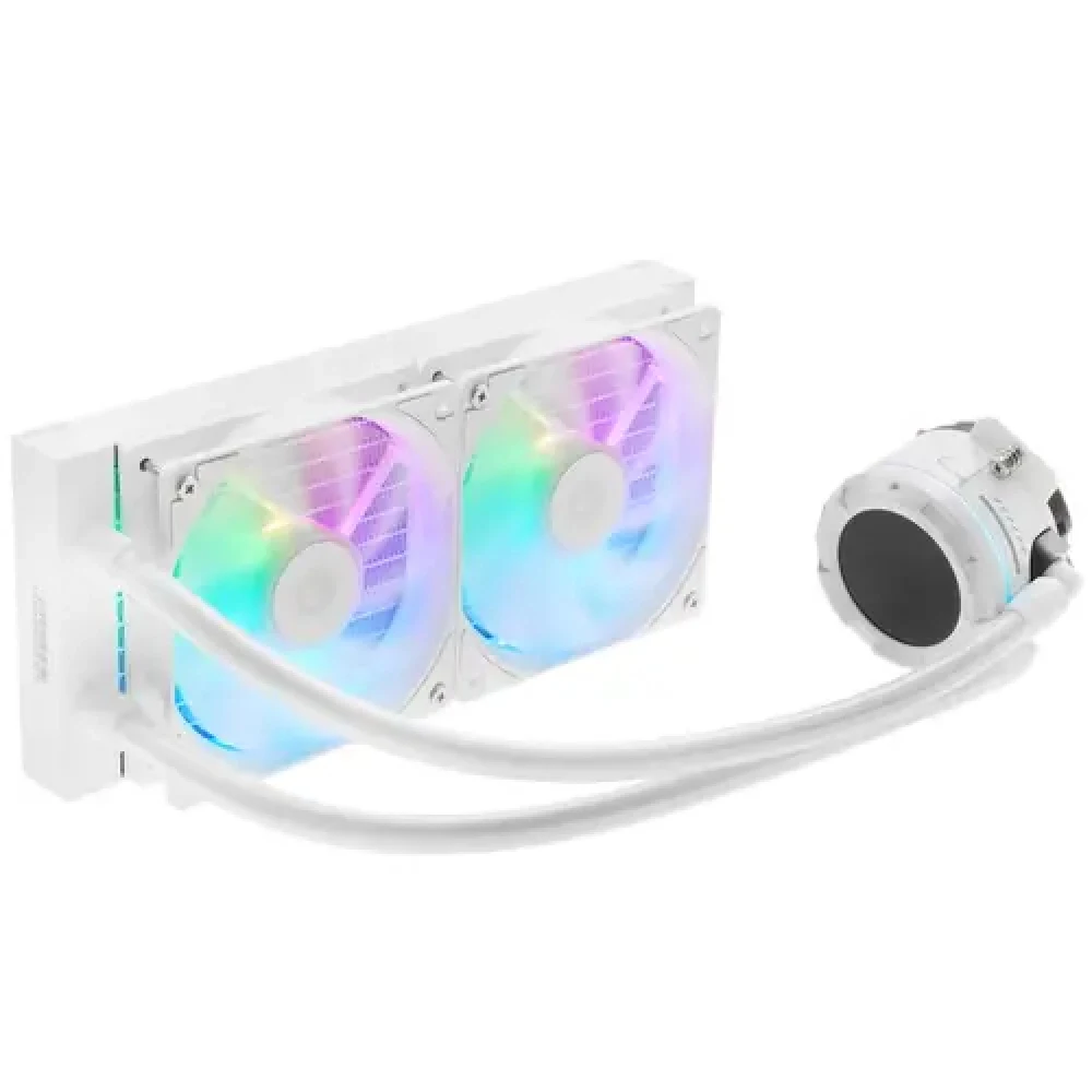 Система водяного охлаждения ID-Cooling SL240 XE ARGB Soc-AM5/AM4/1200/1700/1851 белый 4-pin 14-30dB Al+Cu LCD 300W Ret (SL240 XE WHITE) [SL240 XE WHITE]