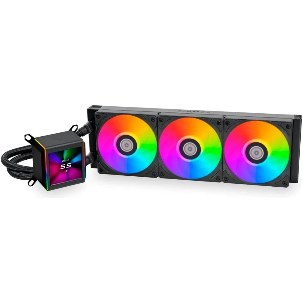 Система водяного охлаждения Lian-Li Galahad II LCD 360 ARGB Soc-AM5/AM4/1200/1700/1851 черный 79.9-30dB Al+Cu LCD Ret (G89.GA2ALCD36B.00) [G89.GA2ALCD36B.00]