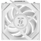 Вентилятор для корпуса Lian Li Uni Fan SL Wireless LCD 120 ARGB Reverse Blade, 12cm, 4pin, White