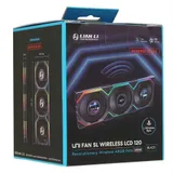 Вентилятор для корпуса Lian Li UNI FAN SL WIRELESS LCD Reverse Blade 3x120mm Black G99.12RSLLCD1W3B.00