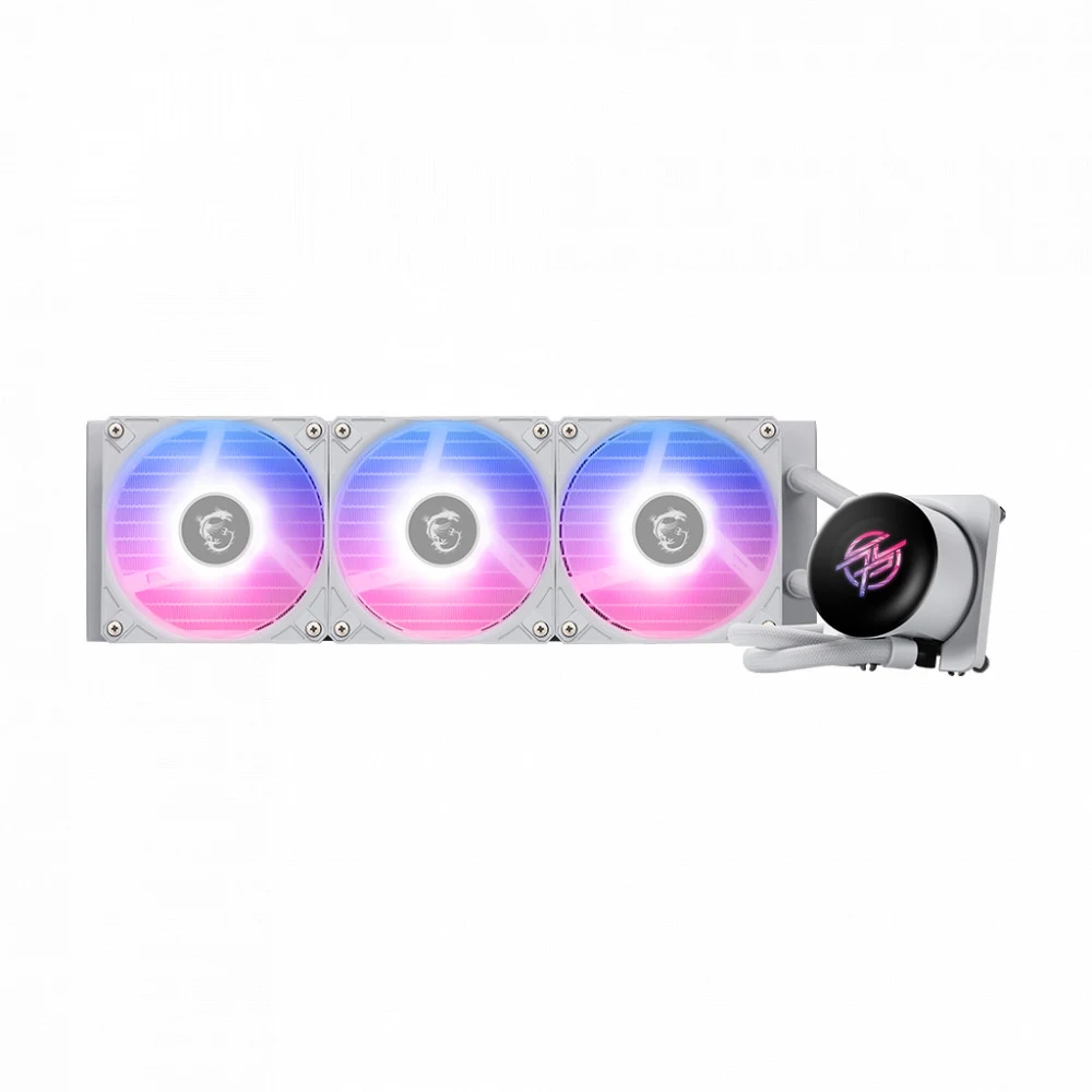 СЖО MSI MPG CoreLiquid P13 360 White, S1700/1851/AM4/AM5,3x12cm, 3pin, Al,500-2050rpm,64.8CFM,28.7dB
