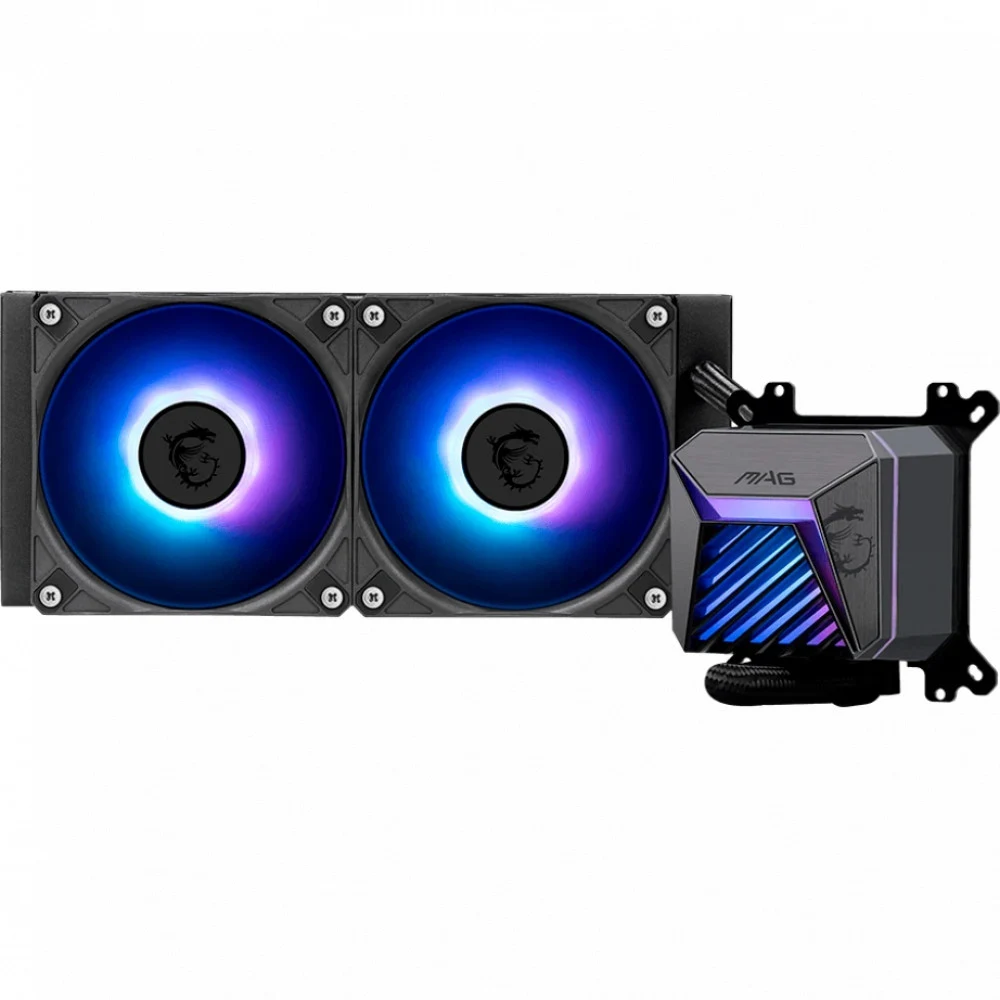Водяное охлаждение для CPU MAG CORELIQUID A15 240 Socket Intel/AMD, ARGB, Fan 2x120см Черный