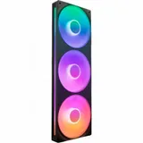 Кулер для корпуса ПК/ Case Cooler NZXT F360 RGB Core (120x120x25mm, 4-pin PWM, RGB, 75.12CFM, 30dBA, 2400RPM, Black, Single-Frame RGB Fan Unit)