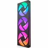 Кулер для корпуса ПК/ Case Cooler NZXT F360 RGB Core (120x120x25mm, 4-pin PWM, RGB, 75.12CFM, 30dBA, 2400RPM, Black, Single-Frame RGB Fan Unit)