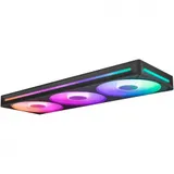 Кулер для корпуса ПК/ Case Cooler NZXT F360 RGB Core (120x120x25mm, 4-pin PWM, RGB, 75.12CFM, 30dBA, 2400RPM, Black, Single-Frame RGB Fan Unit)