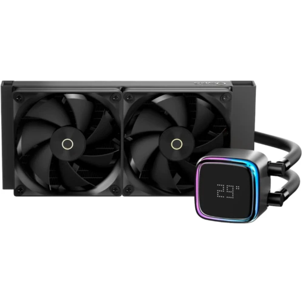 Система жидкостного охлаждения/ Water Cooling System Ocypus Iota L24 BK (280W, 240mm, LED temp, Black, ARGB Pump, Fans: 2x120mm, 77CFM, 2000RPM/ Pump height 65mm, 27dBA, 3100RPM, Rad thickness 27mm/