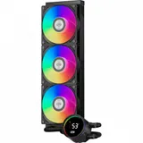 Система водяного охлаждения PcCooler DA360 Pro Digital BK ARGB Soc-AM5/AM4/1200/1700/1851 черный 4-pin Al LCD 300W Ret (DA360PRO-BKAWXL-GL)