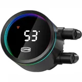 Система водяного охлаждения PcCooler DA360 Pro Digital BK ARGB Soc-AM5/AM4/1200/1700/1851 черный 4-pin Al LCD 300W Ret (DA360PRO-BKAWXL-GL)
