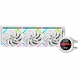 Водяное охлаждение для процессора/ Water Cooling System SAMA Q60 White (360mm, LED temp., White, ARGB/ Fans: 3x120mm, 86CFM, 30dBA, 2600RPM/ Pump height 64mm, 30dBA, 2800RPM, Rad thickness 27mm/ S: