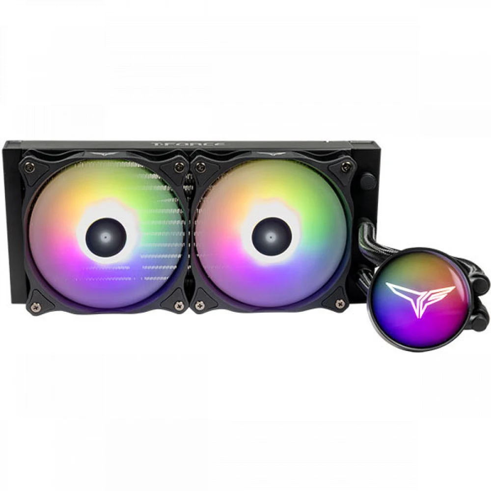 СЖО Team Group T-Force SIREN GD240E Black ARGB,600-2000 RPM±10% Radiator:276x120x27 FAN:2x120x120x25 TB120502 ARGB