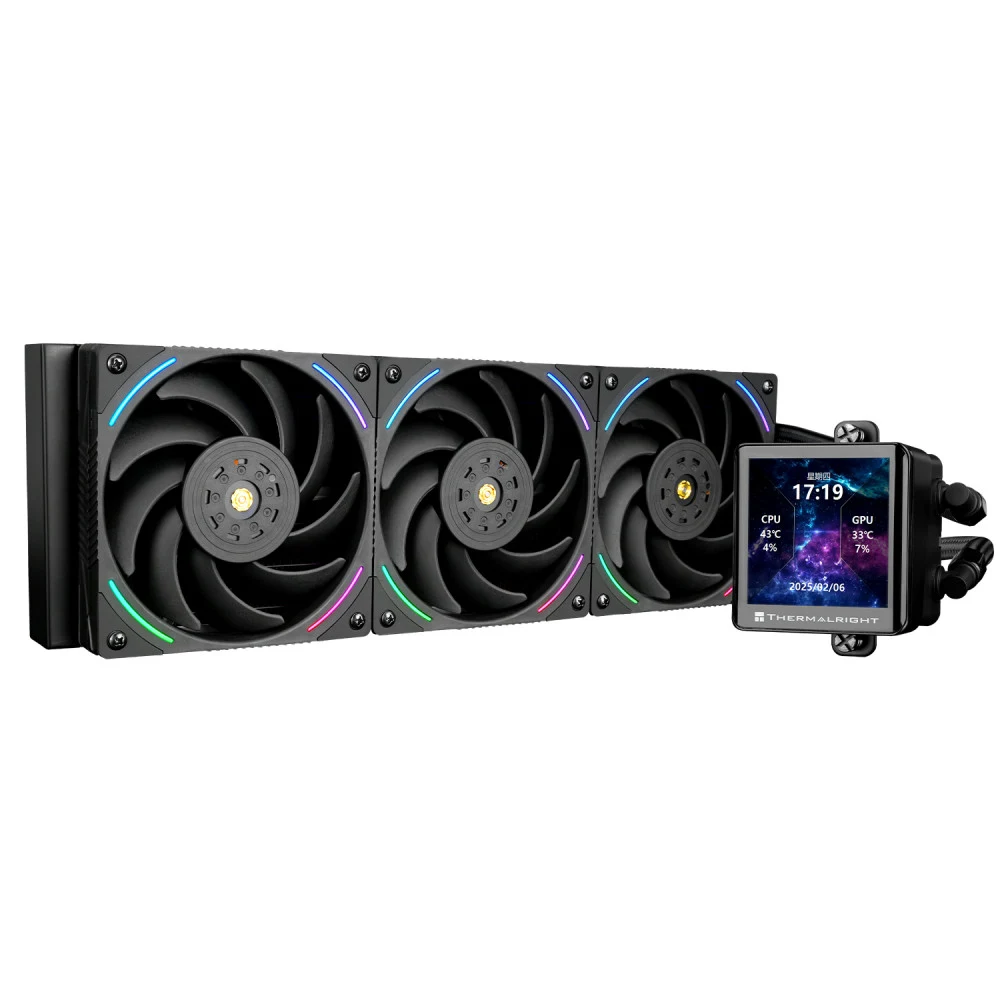 Система жидкостного охлаждения/ Water Cooling System Thermalright Frozen Vision 360 V2 (360mm, LED, White, ARGB/ Fans: 3x120mm, 69CFM, 27dBA, 2150RPM/ Pump height 60mm, 23dBA, 3000RPM, Rad thickness