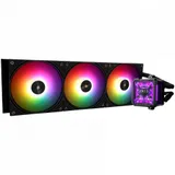 Водяное охлаждение для процессора/ Water Cooling System Thermalright Frozen Warframe Pro 360 Black Argb (360mm, Black, ARGB/ Fans: 3x120mm, 70.84CFM, 29.8dBA, 2000RPM/ Pump height 60mm, 23dBA, 3000R