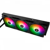 Водяное охлаждение для процессора/ Water Cooling System Thermalright Frozen Warframe SE 360 ARGB Black (360mm, LED temp., Black, ARGB/ Fans: 3x120mm, 70.84CFM, 29.8dBA, 2000RPM/ Pump height 59mm, Ra