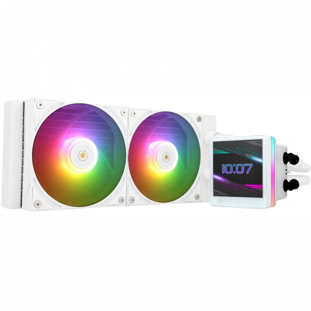 Водяное охлаждение для процессора/ Water Cooling System Thermalright Grand Vision 240 (240mm, LED, White, ARGB/ Fans: 2x120mm, 80.45CFM, 29.4dBA, 2150RPM/ Pump height 72.5mm, 6400RPM, Rad thickness