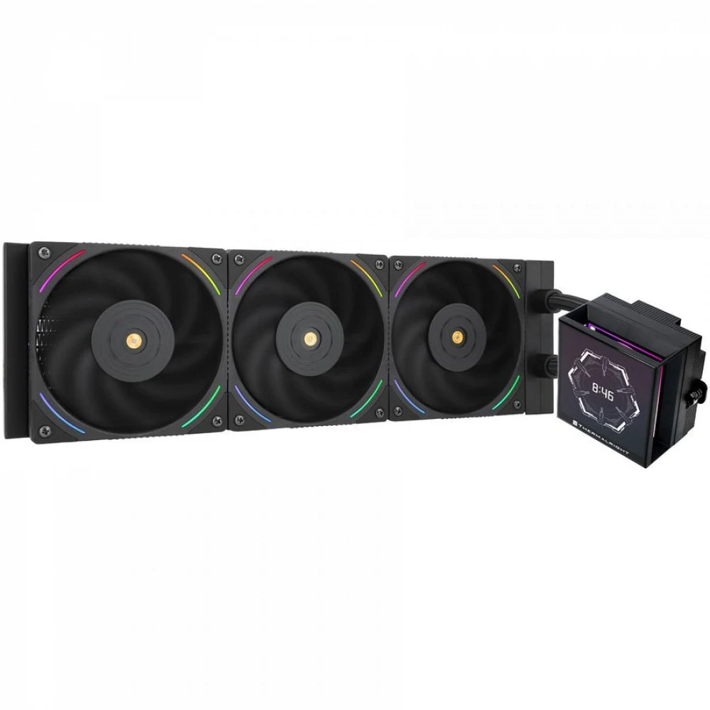 Система водяного охлаждения Thermalright Hyper Vision 360 ARGB Soc-AM5/AM4/1151/1200/2066/2011/1700 черный 4-pin 29.6dB Al LCD Ret (H-VISION-360-BL-ARGB)