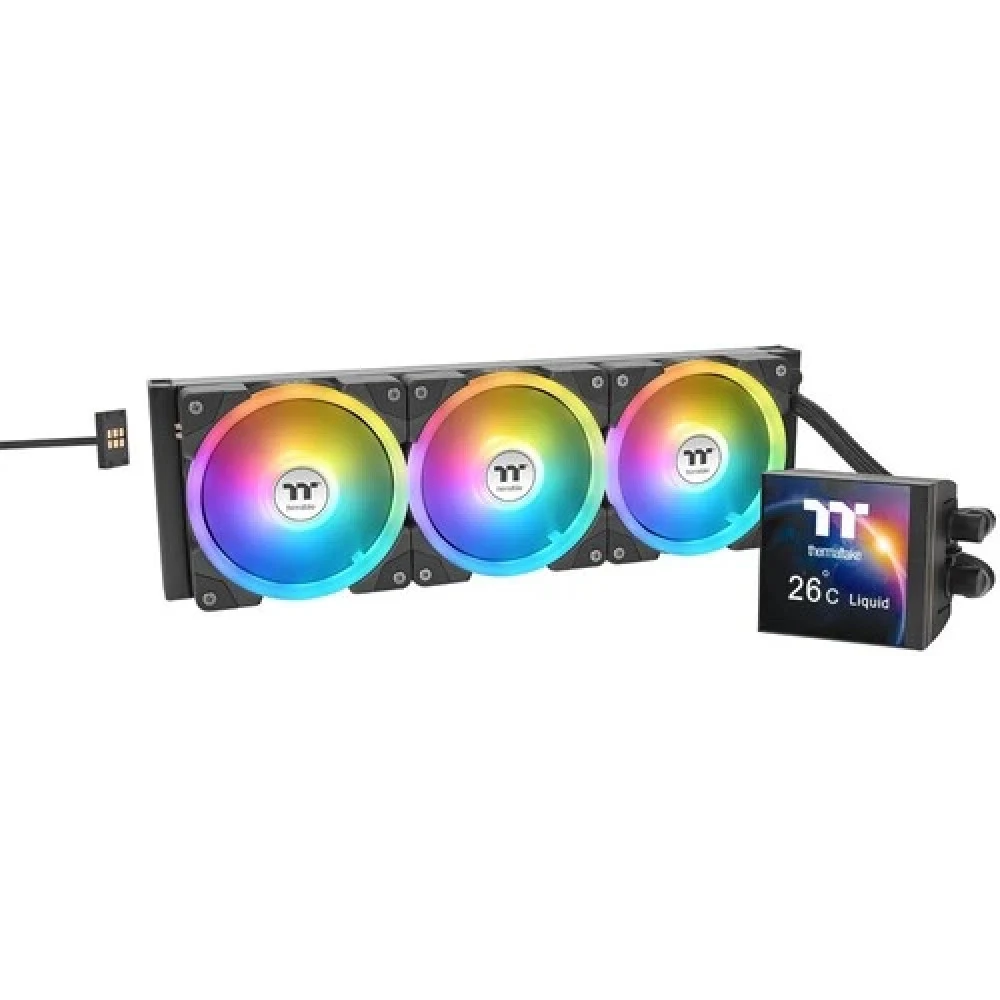 Кулер с водяным охлаждением, Thermaltake, MAGCurve 360 Ultra ARGB Black, CL-W453-PL12SW-A, Intel LGA 2066/2011-3/2011/1851/1700/1200/1156/1155/1151/1150, AMD AM5/AM4/, TDP 365W Вт, 3*12см, 500~2500