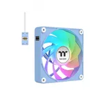 Кулер для компьютерного корпуса, Thermaltake, CT140 ARGB Sync PC Cooling Fan Hydrangea Blue (3 pack), CL-F199-PL14BU-A, ARGB 140мм вентилятор, 500 - 1800 об/мин, 32.8 dB(A), 94.95 CFM, 4pin PWM/3pin