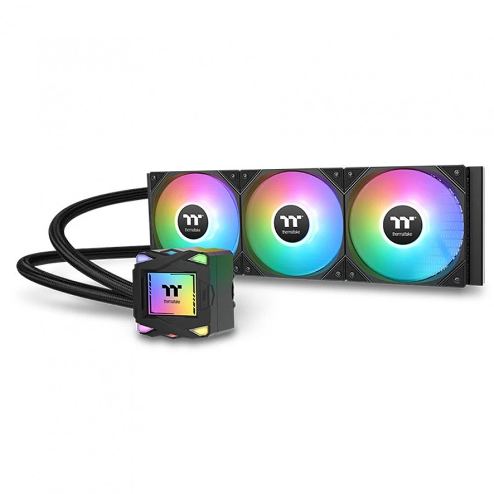 Кулер с водяным охлаждением, Thermaltake, LA 360 ARGB Sync All-In-One, CL-W459-PL12SW-A, Intel LGA 2066/2011-3/2011/1851/1700/1200/1156/1155/1151/1150 и AMD AM5/AM4/AM3+/AM3, TDP 360W, 3*120мм ARGB