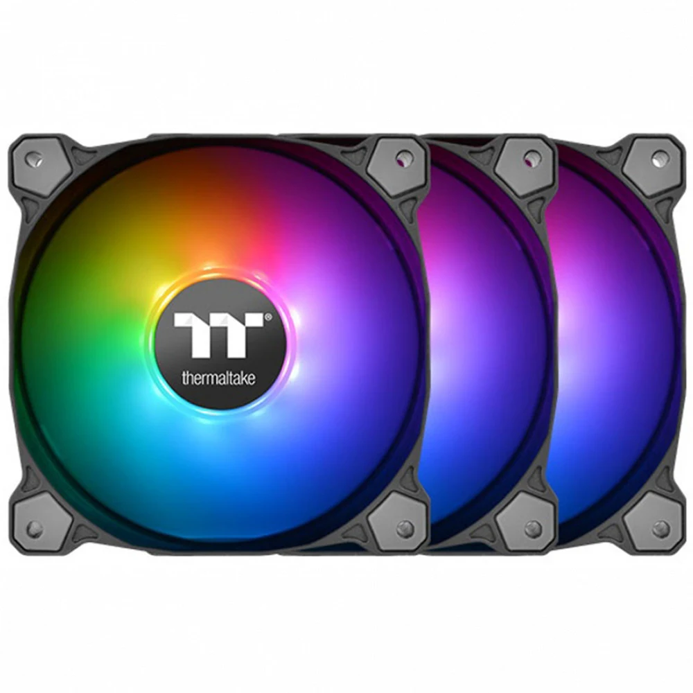 Кулер для компьютерного корпуса, Thermaltake, Pure 12 ARGB Sync, CL-F079-PL12SW-A, ARGB 120мм вентилятор, 500-1500 об.мин, 4pin, 25.8 dB(A), 56.45 CFM, 120x120x25мм, Черный