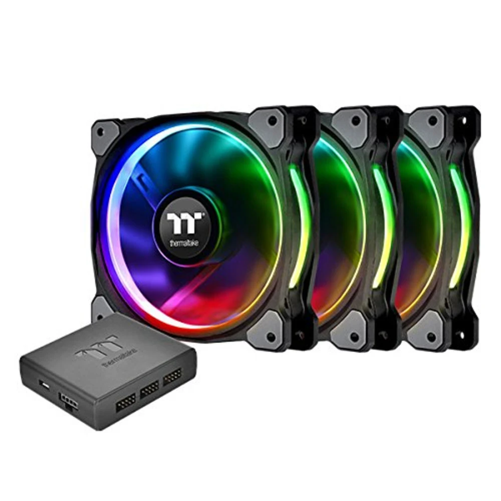 Кулер для кейса Thermaltake Riing Plus 12 RGB TT Premium Edition (3-Fan Pack) Кулер для кейса,Thermaltake, Riing Plus 12 RGB TT Premium Edition 3-Fan Pack (CL-F053-PL12SW-A), 120мм, 500-1500 об.мин,
