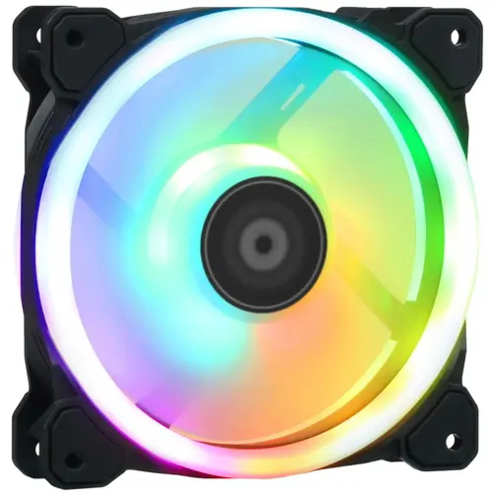Кулер для компьютерного корпуса, Thermaltake, SWAFAN 12 RGB, CL-F137-PL12SW-A, RGB 120мм вентилятор, 500-2000 об.мин, USB 2.0 (9 Pin), 53,02 CFM, 30,5 dB(A), 120х120х25мм, Чёрный
