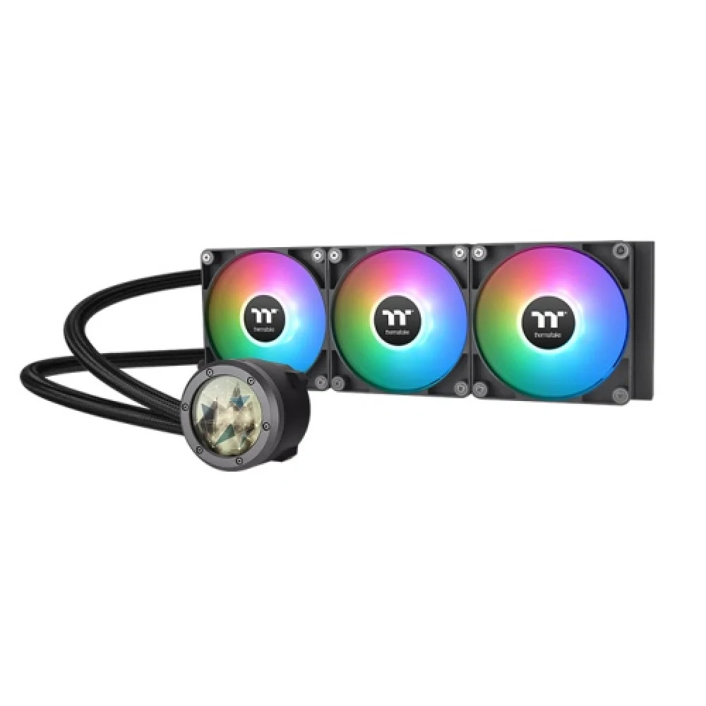 Система водяного охлаждения Thermaltake TH360 V2 Ultra ARGB Soc-AM5/AM4/1151/1200/1700 черный 4-pin 25.8dB Al+Cu LCD Ret (CL-W384-PL12SW-A)