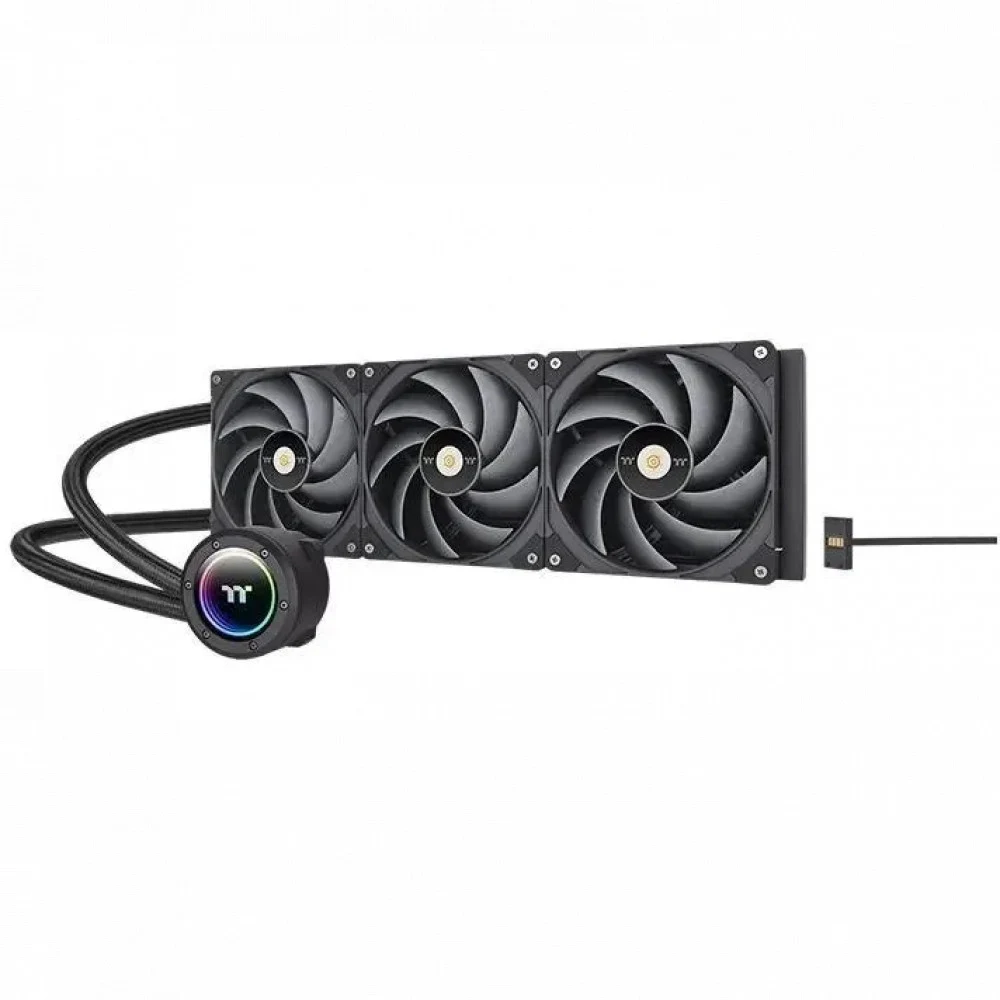 Кулер с водяным охлаждением, Thermaltake, TOUGHLIQUID 360 EX Pro ARGB Sync All-In-One, CL-W400-PL12BL-A, LGA 2066/2011/1851/1700/1200/1156/115x и AMD: AM5/AM4/AM3+/AM3/AM2+/AM2, TDP 305W, 3*120мм, 5