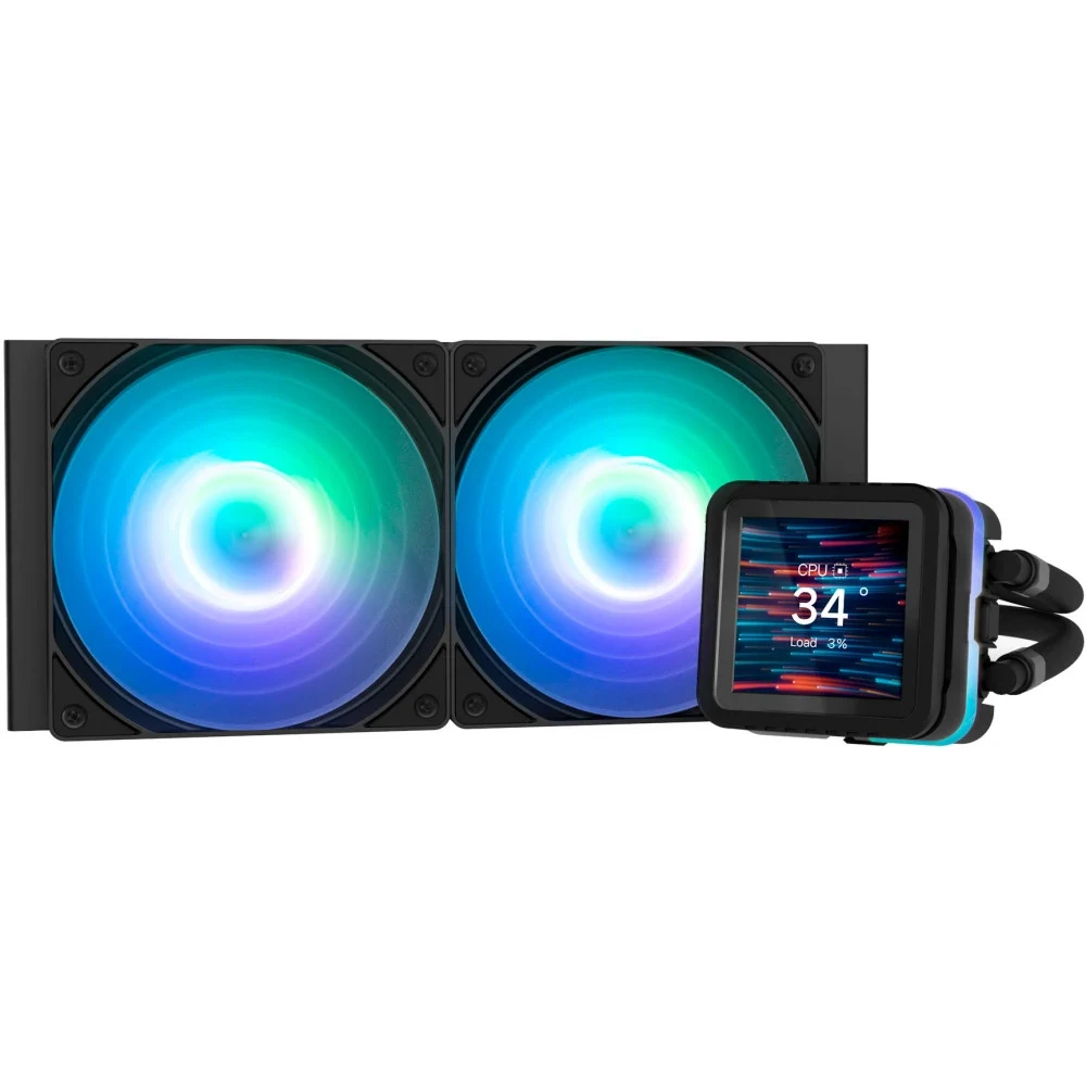 Система водяного охлаждения Zalman CPU Liquid Cooler 240mm, ARGB, LCD Display, black