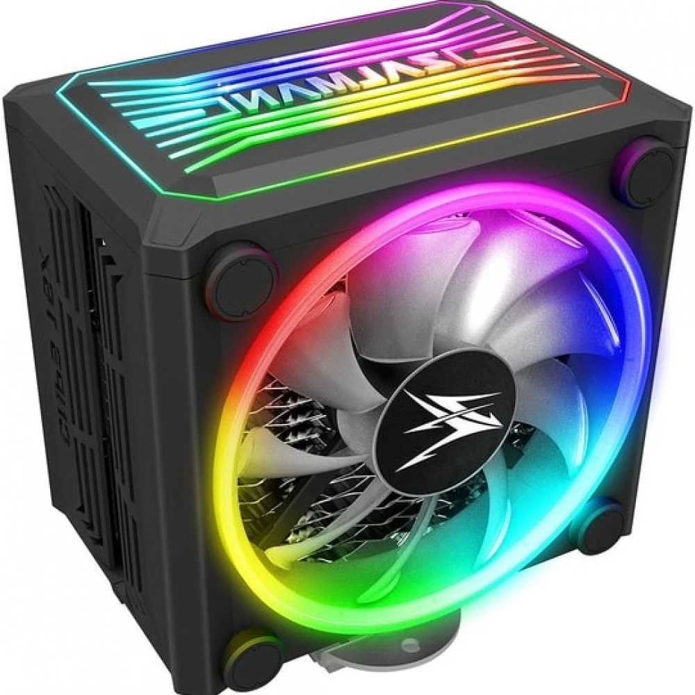 Устройство охлаждения(кулер) Zalman CNPS16X RGB Soc-AM4/1151/1200/2066 черный/белый 4-pin 17-27dB Al+Cu 150W 880gr Ret (CNPS16X BLACK)