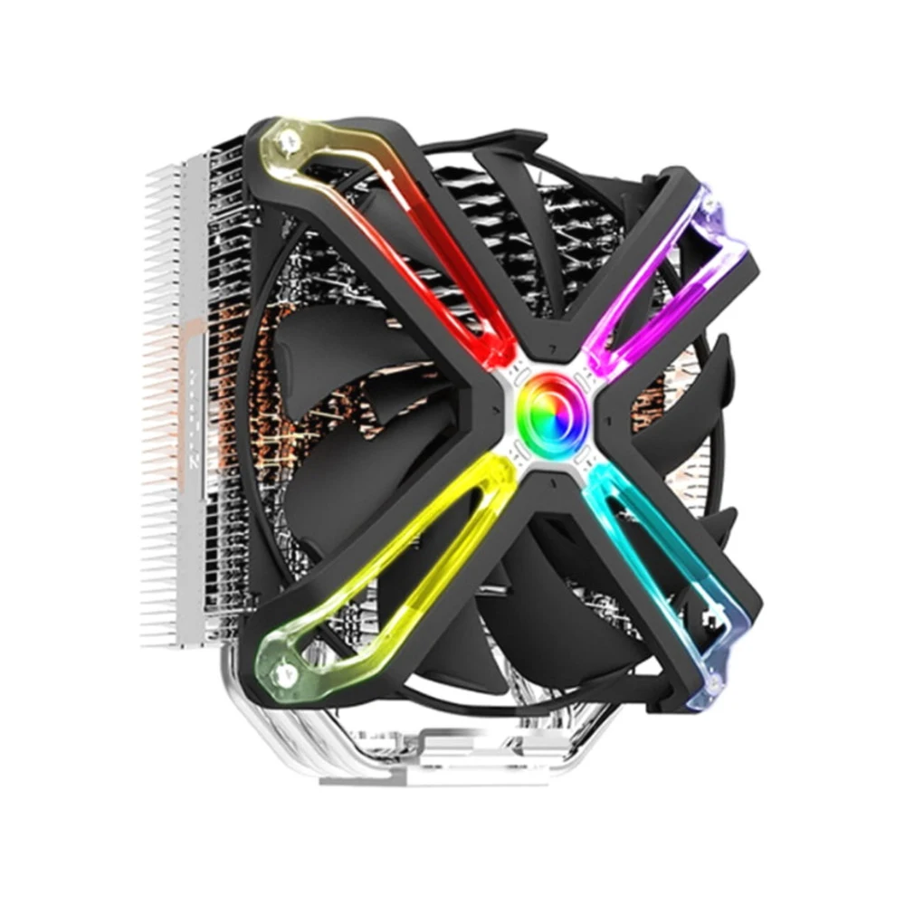 Кулер для процессора, Zalman, CNPS17X, Intel 2066/2011-V3/2011/1200/115X, AMD:AM5/AM4/AM3+/AM3, TDP 200W, 140мм RGB, 800-1500об/мин, 61CFM, 29dB(A), 4pin, 140х100х160мм, Чёрный