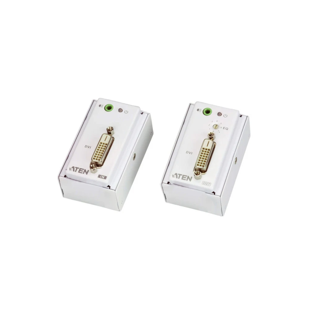 ATEN DVI Over Cat 5 Extender with MK Wall Plate W/EU ADP,