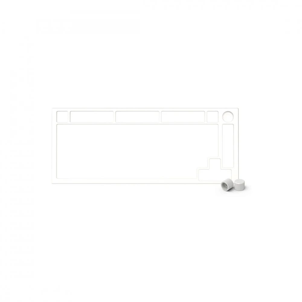 Запчасть к клавиатуре верхняя панель, Glorious, GMMK Pro Top Frame, GLO-ACC-P75-TF-EW, алюминий, белый