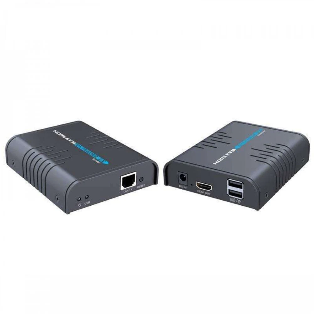 LenKeng LKV373 KVM (удлинитель HDMI+USB, 120м, UTP, комплект)