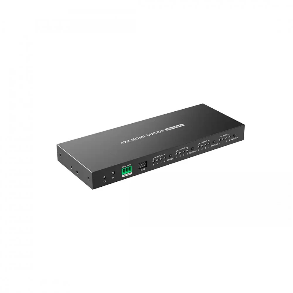 Матричный коммутатор Lenkeng LKV424, 4х4 Matrix Switch, 4K, 60Hz