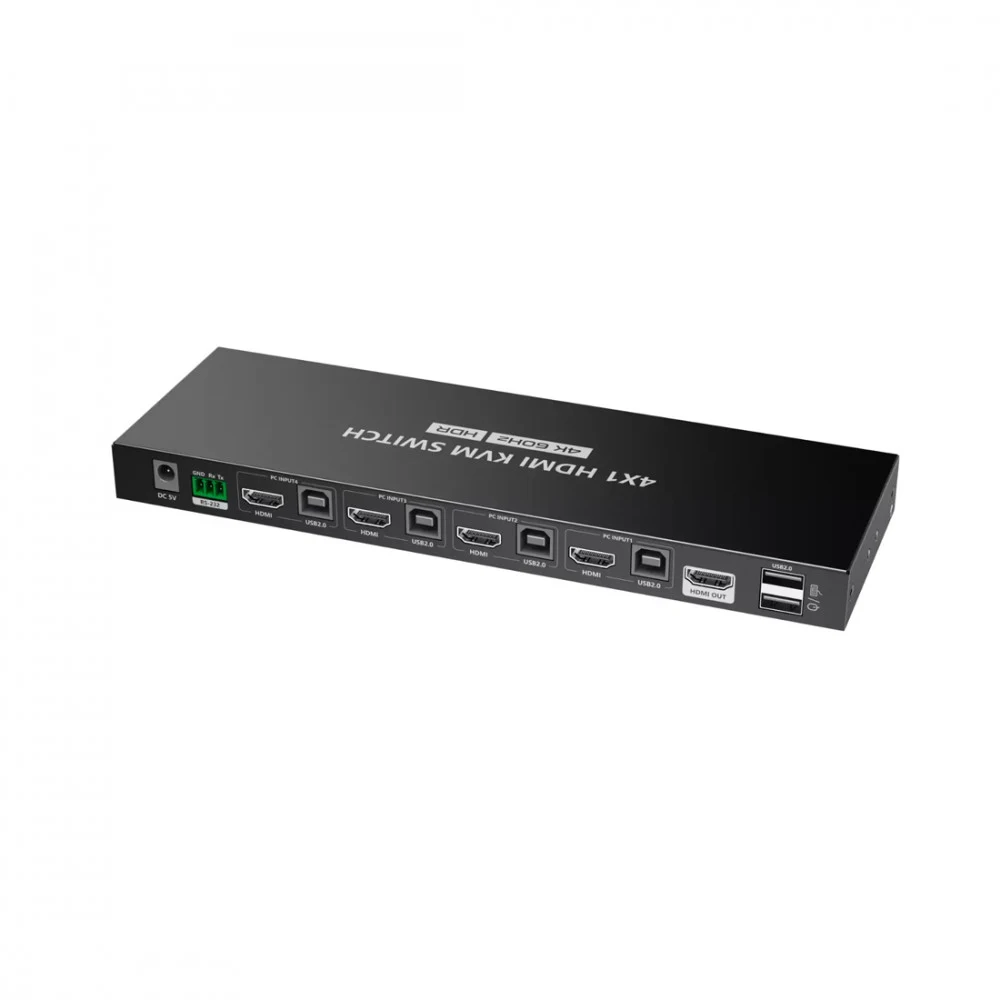 Переключатель HDMI + KVM Lenkeng LKV441, 4K@60Hz