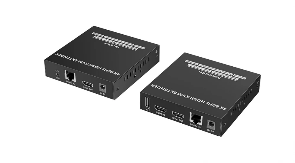 Удлинитель HDMI + KVM Lenkeng LKV582KVM, 4K@60Hz/120м