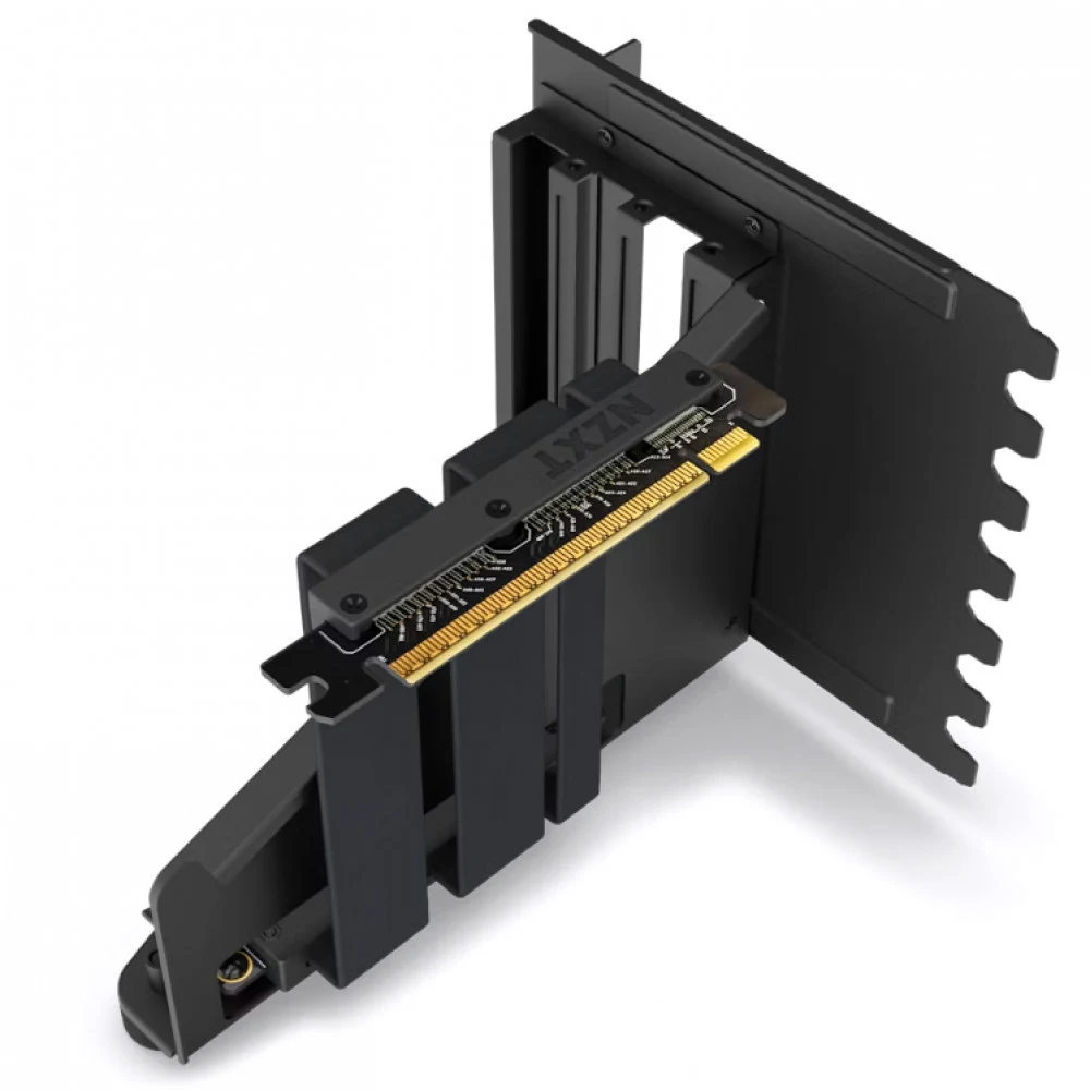 Комплект вертикального крепления GPU Mounting Kit, NZXT, AB-RH175-B1, PCIe Gen 4 x16, 7 слотов для монтажа, видеокарта - ширина до 3 слотов, 186,8*144,7*150,4 мм, Черный