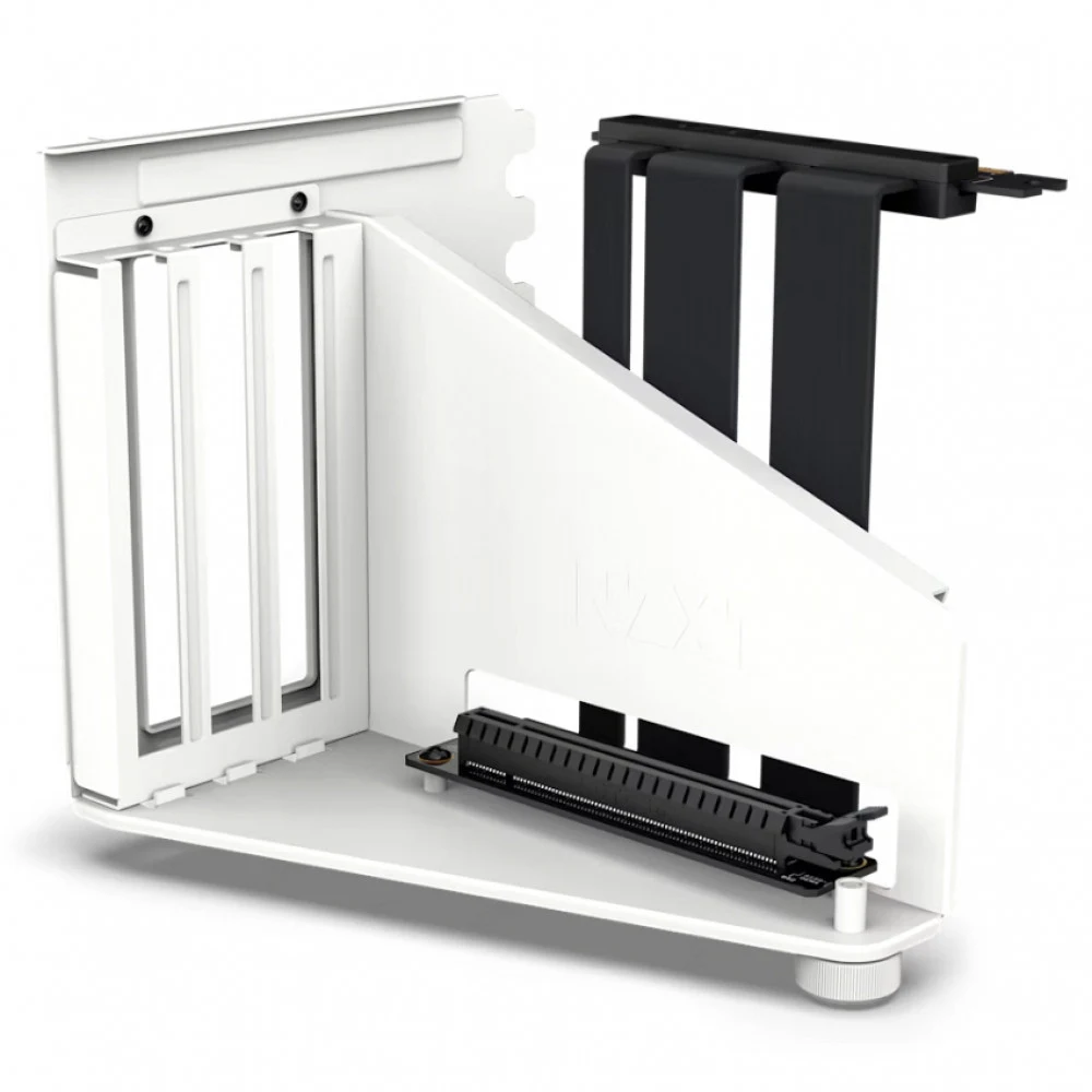 Комплект вертикального крепления GPU Mounting Kit, NZXT, AB-RH175-W1, PCIe Gen 4 x16, 7 слотов для монтажа, видеокарта - ширина до 3 слотов, 186,8*144,7*150,4 мм, Белый