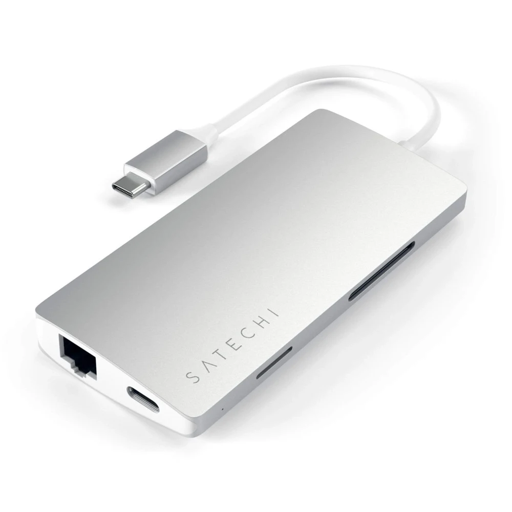 SATECHI Type-C Multi-Port Adapter 4K with Ethernet V2 Space Gray