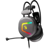 Наушники с микрофоном A4Tech Bloody MC750 серый 2.3м мониторные USB оголовье (MC750 GREY)