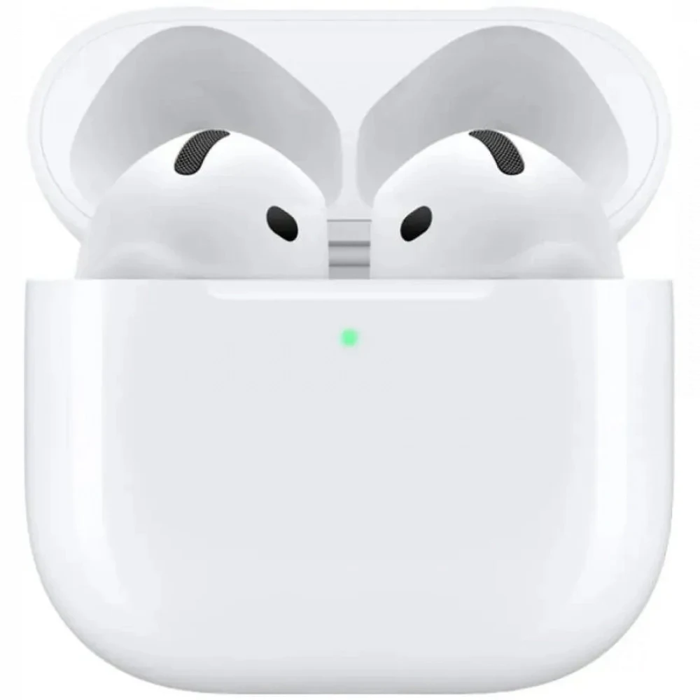 Гарнитура вкладыши Apple AirPods 4 A3050,A3053,A3058 белый беспроводные bluetooth в ушной раковине (MXP63ZA/A)