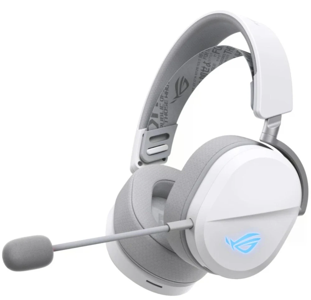 Гарнитура ASUS ROG PELTA, USB-C, 2.4GHz, Bluetooth, 309g, 20Hz~20kHz, RGB Lighting, White